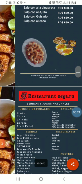 Menu Restaurant Segura-3